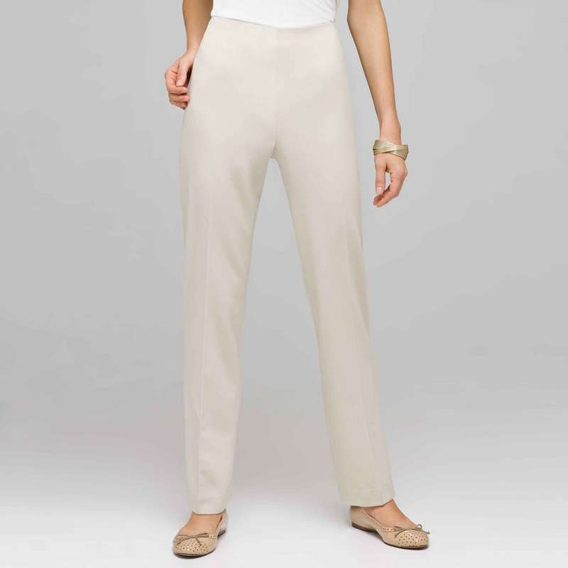 Flat Front Slim Pant, Stone, large image number 0