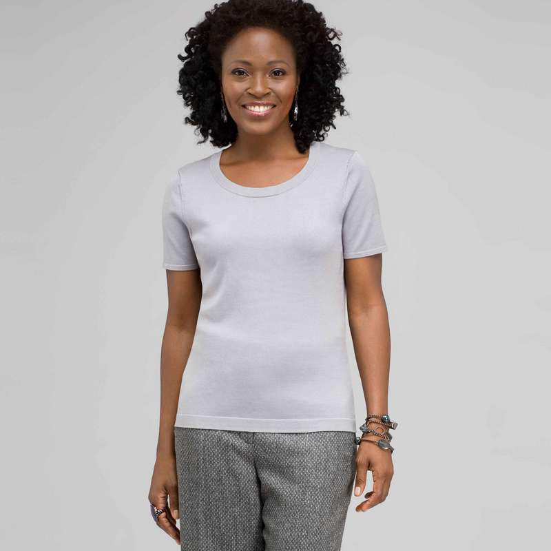 Scoop Neck Shell, Zinc, large image number 0